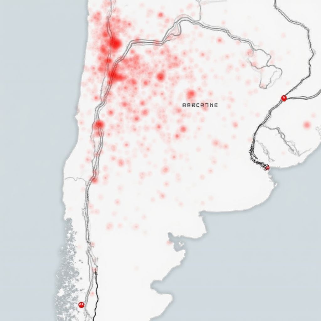 Mapa de Estaciones YPF en Argentina
